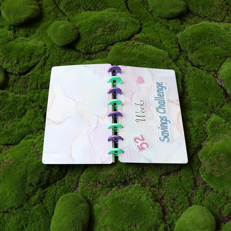 1 szt. Segregator oszczędnościowy, Wyzwanie oszczędzania 52 tygodnie, Wielokrotnego użytku książeczka budżetowa do planowania oszczędzania pieniędzy, Boże Narodzenie, Halloween, Święto Dziękczynienia