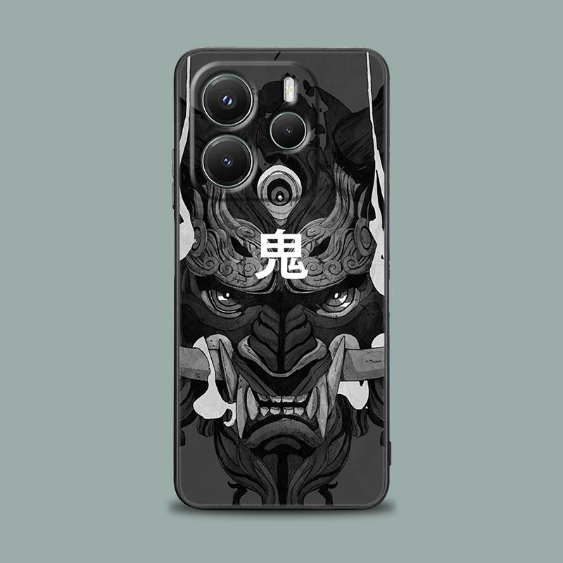 Phone Case for Xiaomi Redmi 15C 14C 12C 13C 4G Redmi Note 15 14 13 12 11 10 Pro Plus 12S Silicone Soft Cover Oni Mask Art Dragon