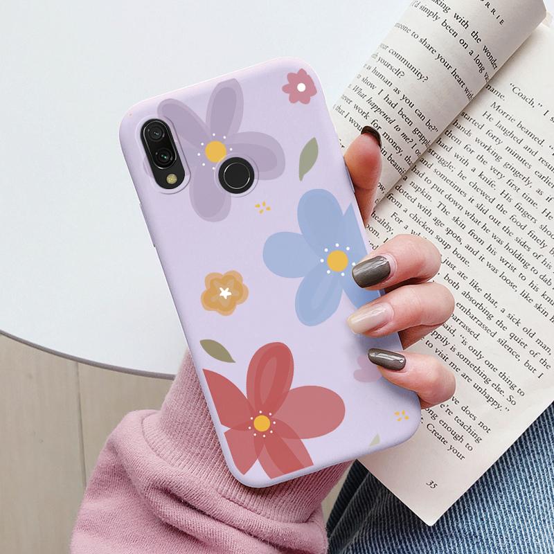 Heart Flower Case For Redmi Note 7 7S Pro Phone Cute Silicone Shockproof Soft Coque For Redmi Note 8 9 Shell Cartoon Girls Cover