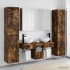Bathroom Furniture Set 6 pcs Smoked Oak