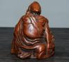 Chinese Antique Old Bamboo Hand Carved Ji Gong Buddha Statue Collection Nice Art