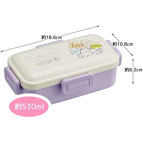 Skater Bento Box Sumikkogurashi Rabbit Rice 530ml Antibacterial Fluffy Dome Lid for Women Made in Japan PFLB6AG-A
