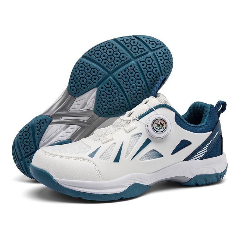 Rotating Button Badminton Shoes Men and Women Couple Teen Adult New Sports Shoes Table Tennis Training Shoes