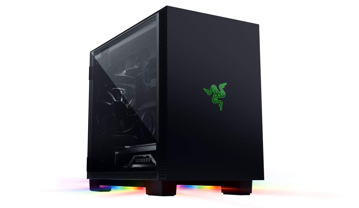 Herná PC skrinka Razer Tomahawk Mini Tower Špecifikácie tvrdeného skla Autorizovaný distribútor kompatibilný s Chroma RGB Mini-ITX [japonsky