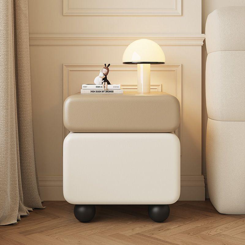 2025 Modern Medieval Solid Wood Bedside Table - Creative, Simple, and Luxurious High-End Storage Cabinet