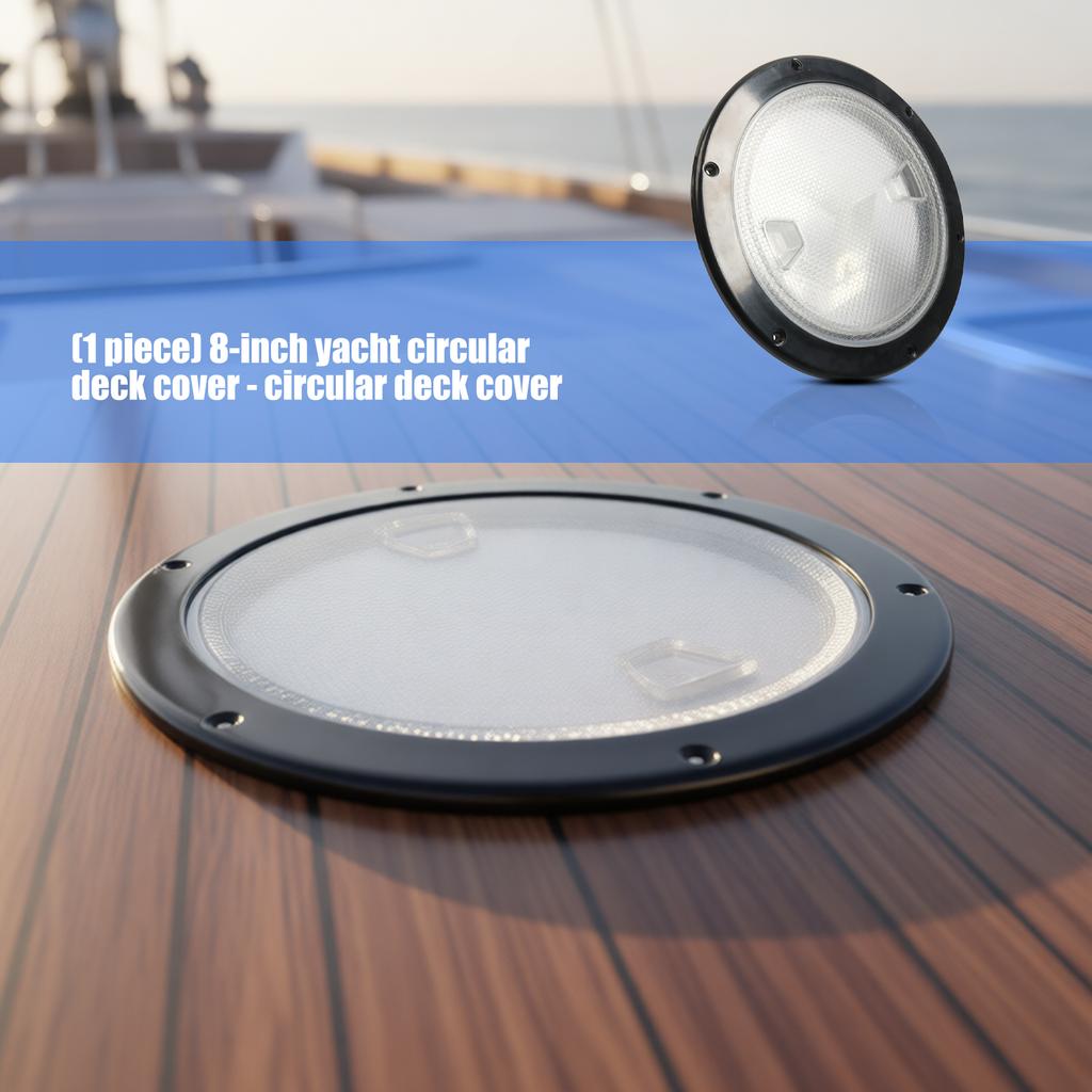 Rotating Lock 8 Inch Round Deck Inspection Access Hatches Cover ABS Material UV Resistant Suitable For Boats And Campers