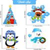 Civaner 32 Sets Christmas Crafts for Kids, Christmas Arts and Crafts DIY Xmas Tree Ornament Kit Make Your Own Xmas Craft Projects for Kids Ages 6-8