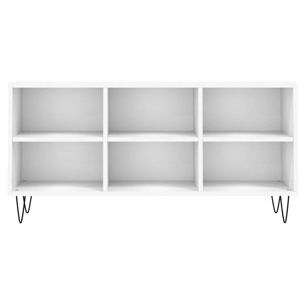 Szafka Pod Tv, Biała, 103,5X30X50 Cm, Materiał Drewnopochodny