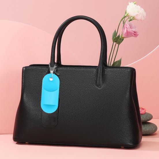 Silicone Lipstick Keychain Holder Bright Colors Lipstick Holder Bag Charm Keyring Easy Bag Attachment