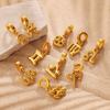 Summer Seaside Vacation Wind Golden Twelve Constellations Bikini Buckle Pendant Gold-plated DIY Accessories