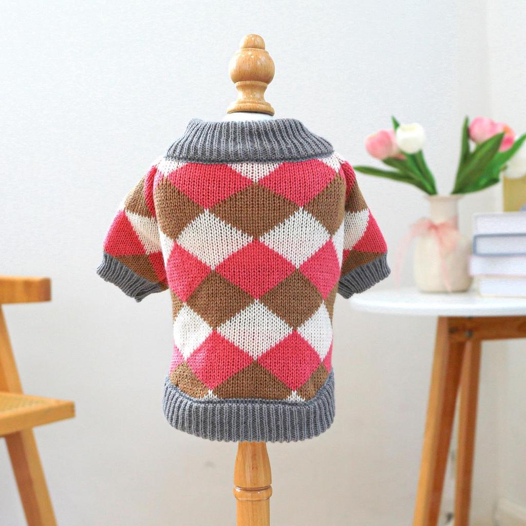 Cozy Autumn/Winter Floral Sweater for Pets