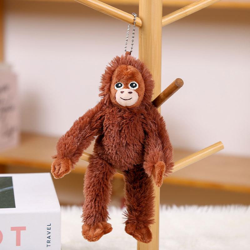 20cm Cute Little Monkey Pendant Plush Doll Animal Hanging Plushies Bag Soft Stuffed Backpack Keychain Dolls