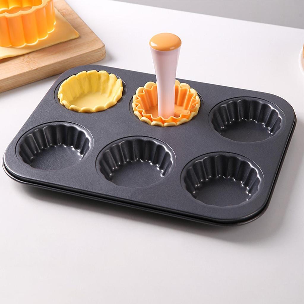 Egg Tart Molds Fruit Pie Maker Mold Dishwasher Friendly Reusable Maker Nonstick Steel for Tartlet Cheesecake Cookie Cake Muffin