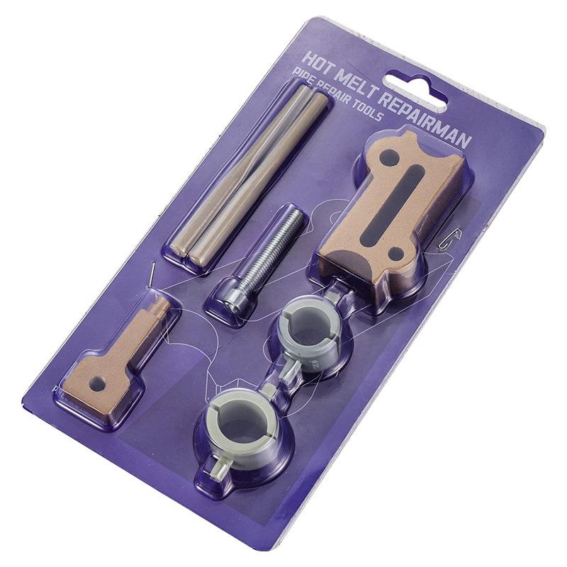 

7Pcs PB/PP/PE/PPR 4′/6′ Pipe Heating Hot Melting Tool Hot Melt Sealer Kit for Plumbing Repair Reusable Leak Fix Leak Stopper