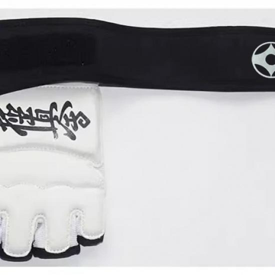 Kyokushin Yarım Parmak Eldivenleri Karate MMA Dövüş Antrenman Boks Eldivenleri TKD Dövüş Sanatları Sparring El Koruyucu Çocuklar Yetişkinler