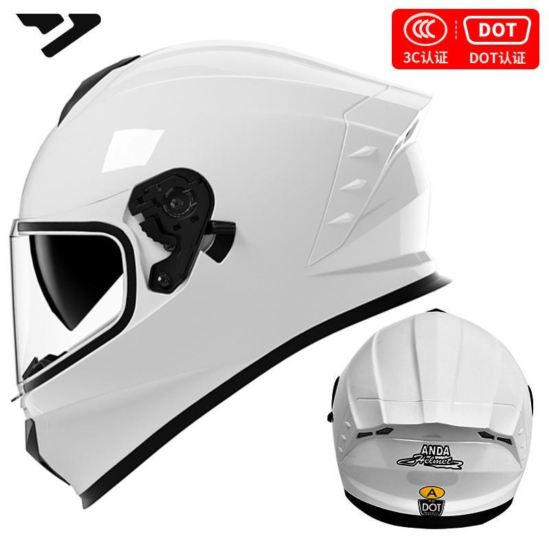 DOT 3C Certified Full Face Motorcycle Helmet Men Women All-Season Riding Safety Gear With Multiple Visor Options