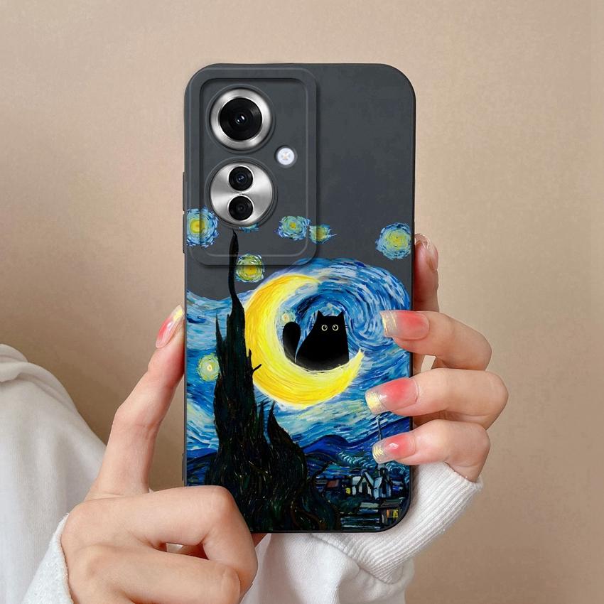 Sacs pour téléphone pour Oppo F25 Pro F23 Realme C20 C25 C30 C31 C33 C35 Narzo N53 N63 Motif Arbre de Coco de Plage Étui de Protection en Silicone Liquide pour Coque Oppo