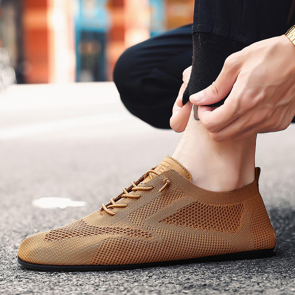  High Quality New 2026 Fashion Shoes Breathable Non-Slip Male Shoes Comfortable Walking Summer Lace Up Outdoor Casual Shoe