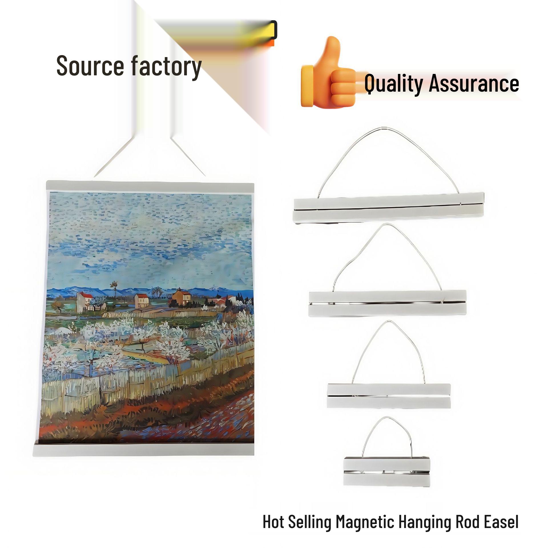 Современная простая магнитная подвесная рамка из массива дерева для самостоятельного рисования маслом и фотографий