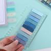 Waterproof Index Tabs Set Multi Color Page Marker Tabs Morandi Sticky Notes  Office School Supplies