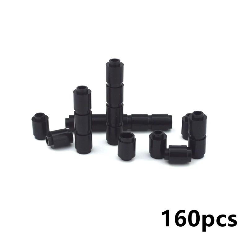 160pcs MOC Building Blocks 3062 1*1 Round Brick Cylinder Bricks Children Toys City Creative Bricks Part DIY Accessories Toys