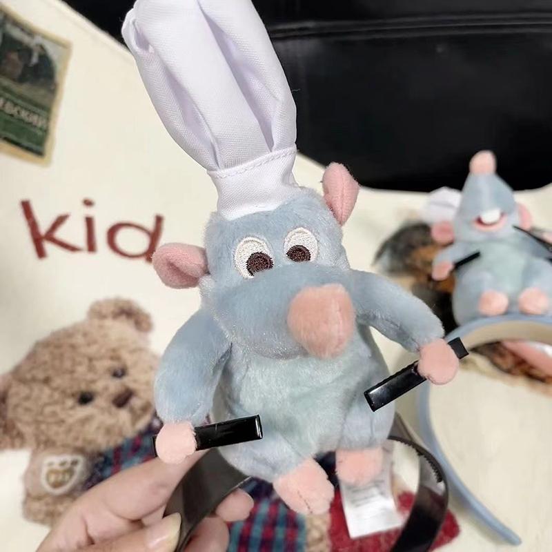 Cartoon Cute Plush Doll Headband Ratatouille Hairband Hairpin Women Girl Headdress Accessories Gift