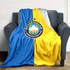 PAKHTAKOR FC Print Flannel Blanket High Quality Warm Comfortable Cover for All Seasons Perfect for Gifts Home Decor