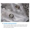 1PC Shower Curtain with Hooks PVC Waterproof Mildew Resistant Antibacterial   Semi Transparent   Shower Curtain