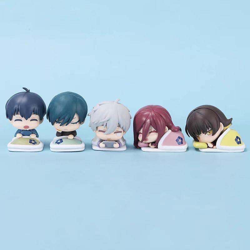 Blue Lock Sleep Style Isagi Yoichi Bachira Meguru Chigiri Hyma,Itoshi Rin and Nagi Seishiro Figure Ornament Gift
