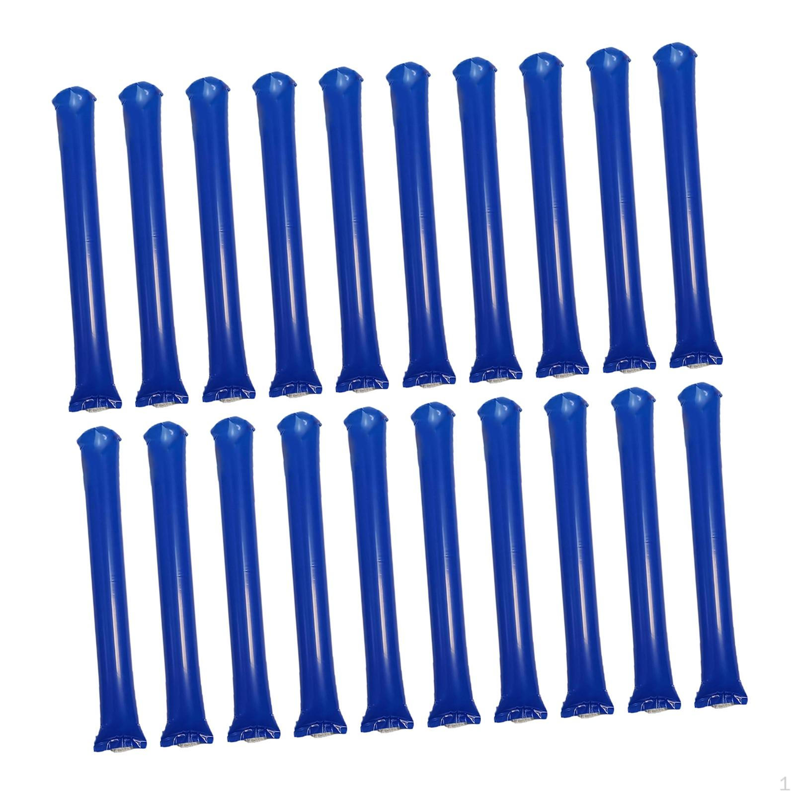 

20x Inflatable Cheering Sticks Clapper Props Blue Thicken for Game Events Dance