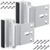 2/3Pcs Child Proof Door Lock Aluminum Alloy Home Security Lock Additional Door Reinforcement Lock for Home Bedroom Study Door