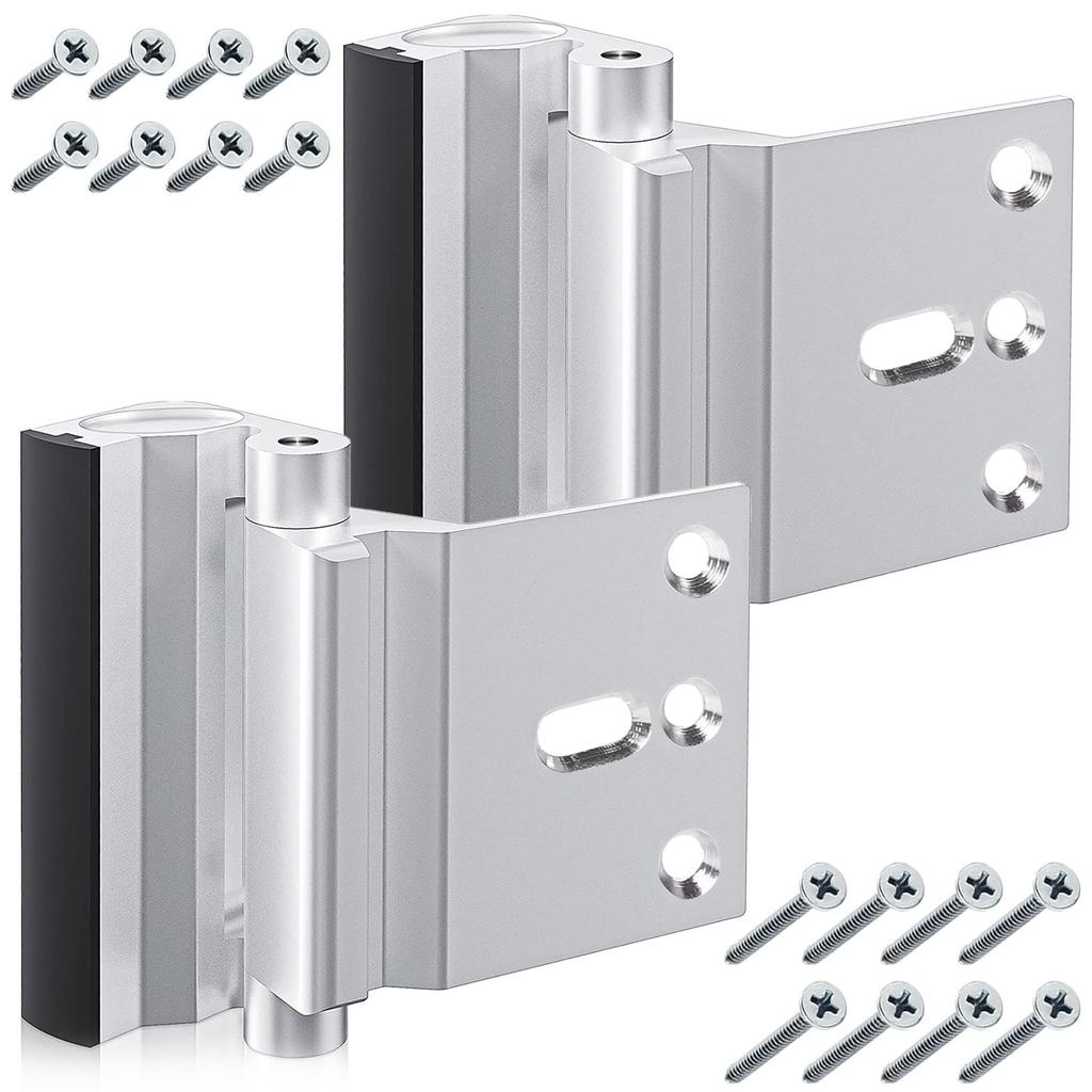 2/3Pcs Child Proof Door Lock Aluminum Alloy Home Security Lock Additional Door Reinforcement Lock for Home Bedroom Study Door