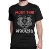 Men Women Thai Art Tigers Muay Thai T Shirts  Cotton Clothes Funny Short Sleeve Round Collar Tees Unique TShirt