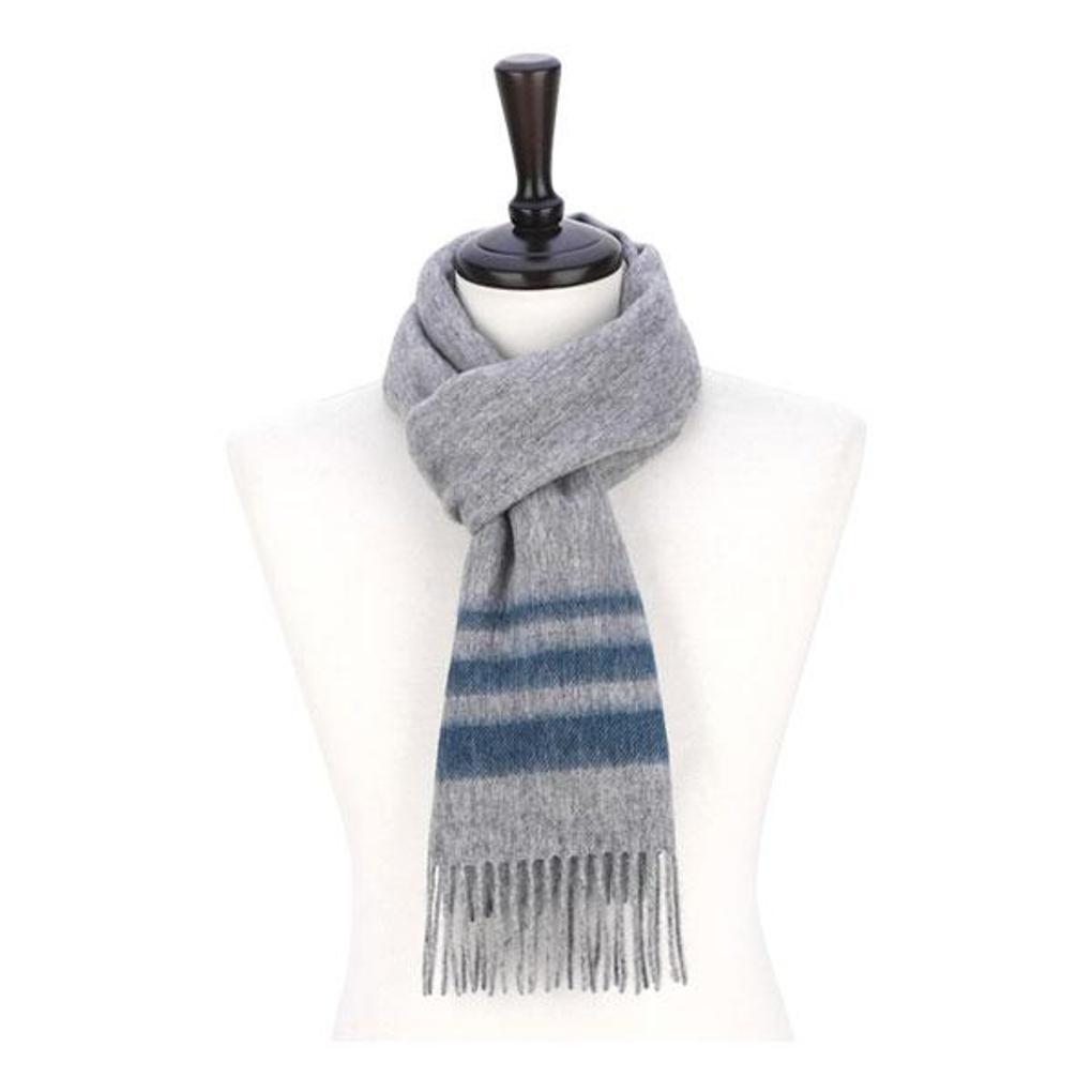 Вязаный мужской шарф из шерсти, согревающий шею, BDRM045