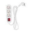 European Power Strip 3 Way ABS and Copper Multiple Outlet Power Board with Child Conservation EU Plu