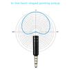 Portable Small Microphone Mini Omnidirectional Vocal Instrument Condenser Plug In Megaphone Wireless for Phone PC Tablet