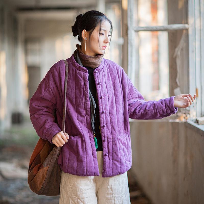 Women`s Winter Quilted Cotton Jacket with