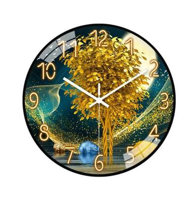 2024 Wall Clocks Battery Operated Wall Decor Clock 8 Inch Non-Ticking Simple Modern Round Clock Non-Ticking Wall Decor Clock Battery