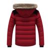 Men's Winter Thick Hooded Jacket with Fur Collar - Warm, Loose, Casual Outdoor Top