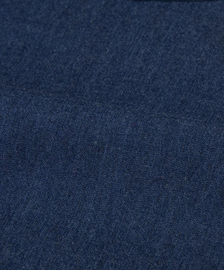 LXT Straight Cotton Longline Denim Shirt [Dark Indigo]