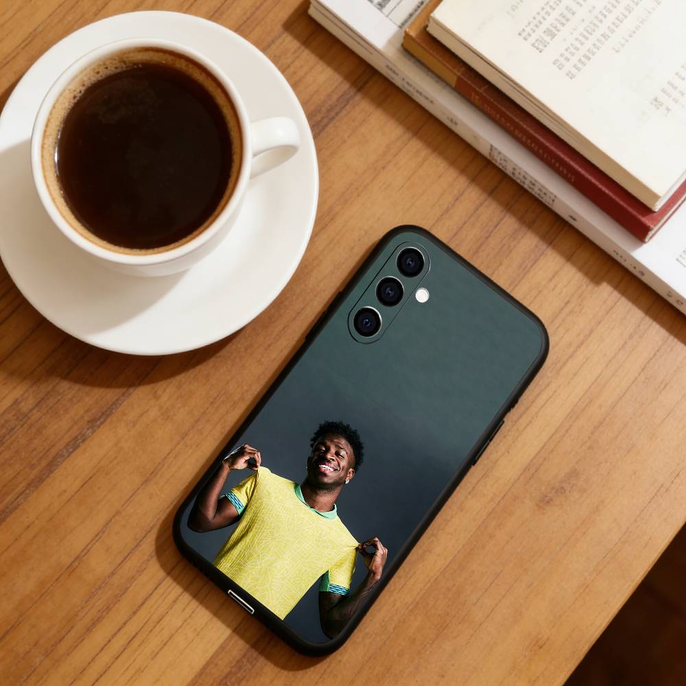 Football star E-Endrick Phone Case For Samsung Galaxy A73,A72,A71,A70,A53,A52,A51,Soft Silicone Black Cover
