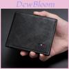 Men's Fashion Short Wallet Baborry Pu Leather Wallet Wholesale Multi Card Slot Double Banknote Position