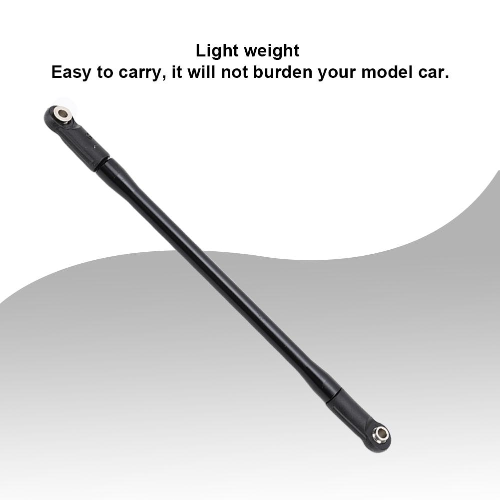 10pcs Metal Chassis Anti Rust Replacement Pull Rod Fit for Axial SCX10 II RC Crawler Black