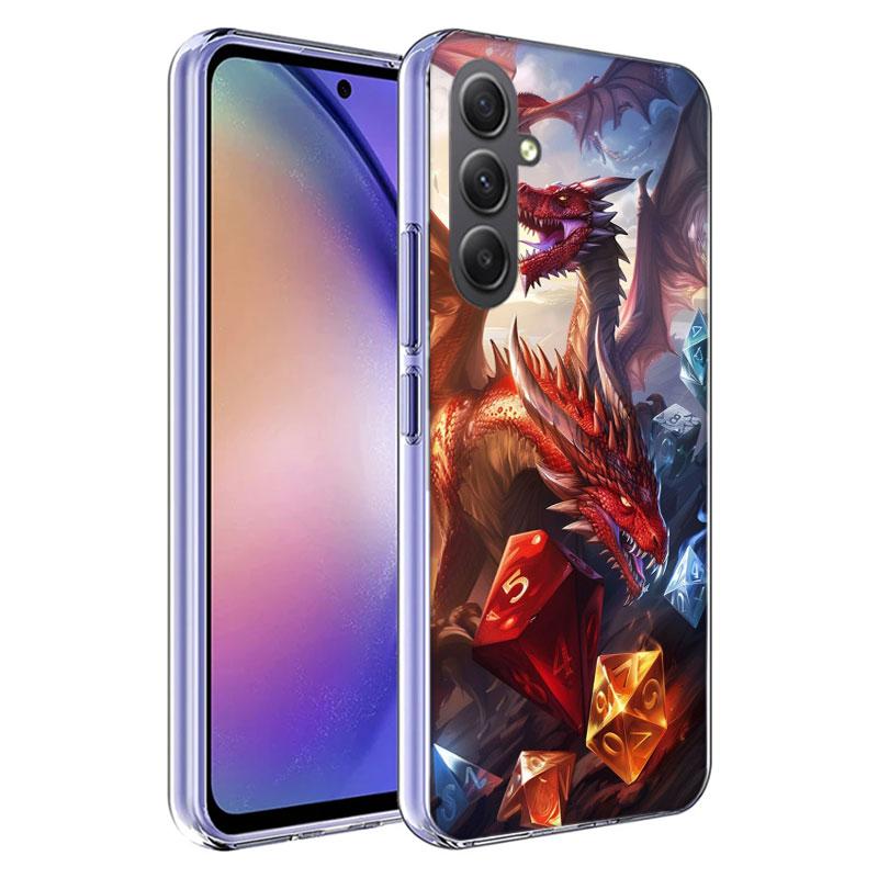 Game D-Dungeons D-Dragons D-DND Phone Case for Samsung A16 A26 A36 A56 A17 A37 A57 A07 A06 A02S A03 A04S A05S Galaxy Note 20 10