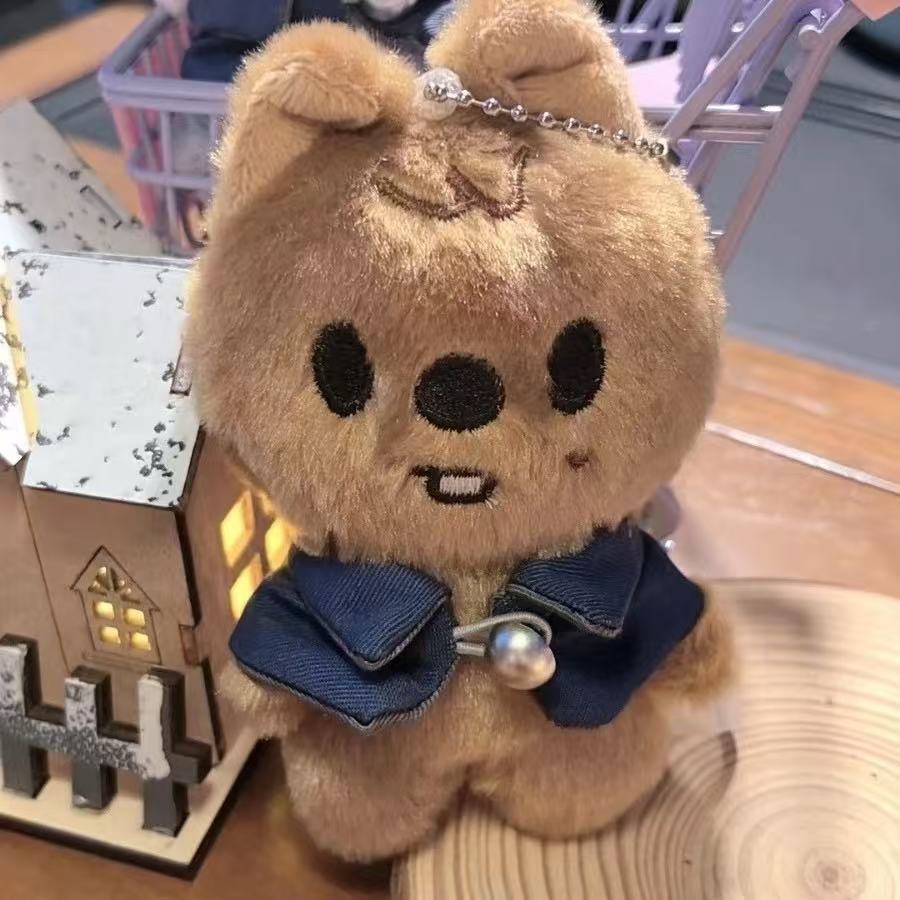 Chaveiros de Boneco de Pelúcia Academia de Magia Stray Kids Pingente de Figura Chaveiro Pingente Porta-Chaves Decoração de Bolsa