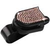 Car Sun Visor Organizer with Rhinestone Detail and Firm Grip for Eyewear and Card Storage Suitable for Most Vehicles