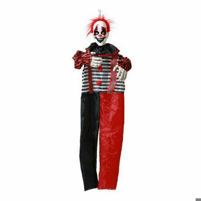 Pendentif - BigBuy - Squelette de clown - Métal - Noir/Rouge - Mixte