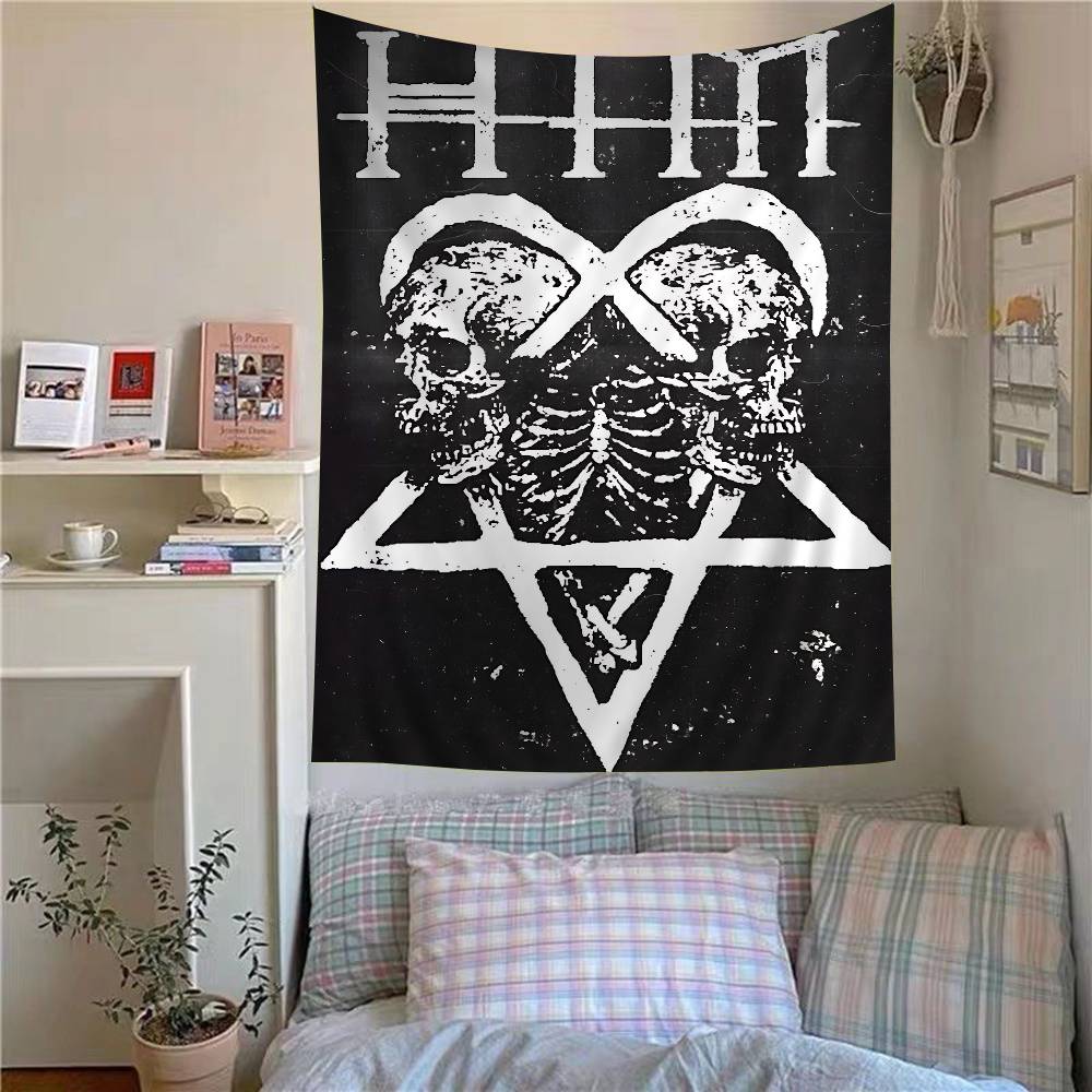 Rock HhIM Band Hanging Bohemian Tapestry Hanging Tarot Hippie Wall Rugs Dorm Japanese Tapestry
