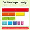 1 Set Magnetic Fraction Demonstration Book Fraction Learning Magnetic Tiles Circles Educational Fraction Puzzle Teaching Aid Math Manipulatives