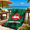 Nrl Rabbit Artwork Design Beach Towel, Quick-drying, Easy to Care for, Suitable for Both Fitness and Beach Vacations,Sports Essential